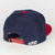 Boné Aversion Snapback Aba Reta Azul/Vermelho - Model Lettering na internet
