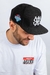 Boné Aversion Snapback Aba Reta Preto - Model World League na internet