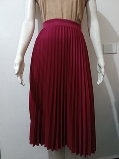 Saia plissada - rosa escuro - comprar online