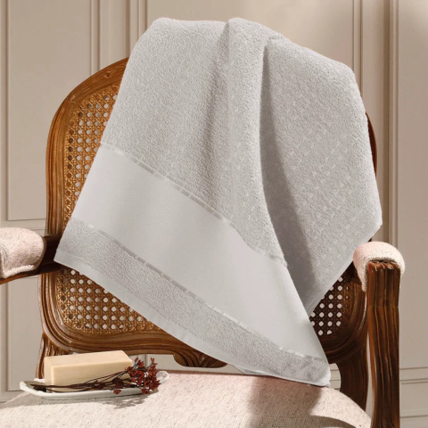 Toalha Lavabo Dohler Multi Arte Cinza - Zaza Enxovais