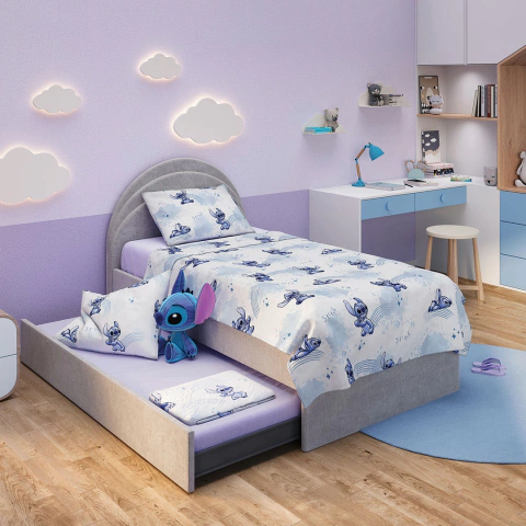 Jogo de Cama Infantil Lepper Stich 3 PC - Zaza Enxovais