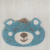 Tapete Infantil Bichinhos da Floresta Urso Azul 60x50cm - Zaza Enxovais