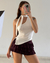 Top collar blanco