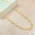 Choker zircônias redondas - Banhado a ouro 18k A-R