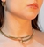 Choker aro prego luxo - Banhado a ouro 18k - comprar online