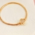 Pulseira berloqueira inspiração Pandora - banhada a ouro 18k