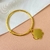 Bracelete pingente pata resinada mescla - Banhado a ouro 18k na internet