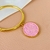 Bracelete São Bento rosa resina fosca - banhado a ouro 18k - comprar online