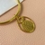 Bracelete pingente mensagem Espírito Santo - Banhado a ouro 18k na internet