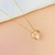 Colar coração GG zircônia - Banhado ouro 18k