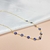 Choker olho grego azul marinho - Banhado a ouro 18k