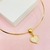 Choker aro coração - Banhado a ouro 18k - comprar online