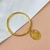 Bracelete pingente mensagem Espírito Santo - Banhado a ouro 18k - comprar online