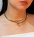Choker aro prego luxo - Banhado a ouro 18k na internet