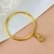 Bracelete pingente Yorkshire - Banhado a ouro 18k na internet