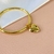 Bracelete pingente coração maciço liso - Banhado a ouro 18k - comprar online