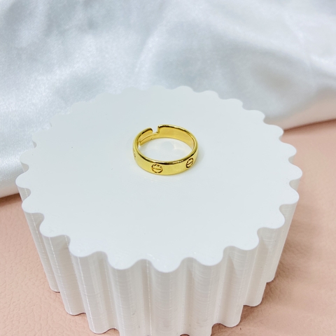 Anel cartier - Banhado a ouro 18k