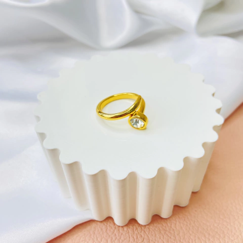 Anel prego - Banhado a ouro 18k 0011