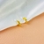 Brinco argola lisa abstrato P- banhada a ouro 18k(0229) na internet