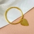 Bracelete pingente palheta - Banhado a ouro 18k na internet