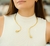 Choker aro organico - Banhado a ouro 18k