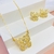 Conjunto borboleta cravejada luxo - Banhado a ouro 18k (cj0367) na internet