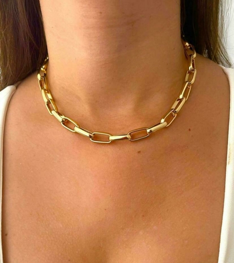Choker elo cartier GG - Banhado a ouro 18k ALT