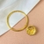 Bracelete pingente leão 3D- Banhado a ouro 18k na internet