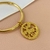 Bracelete pingente São Jorge vazado - Banhado a ouro 18k - comprar online