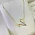 Colar letra cravejada - Banhado ouro 18K