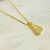 Colar nossa senhora aparecida - banhado a ouro 18k - comprar online