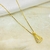 Colar nossa senhora aparecida - banhado a ouro 18k