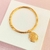 Bracelete pingente olho grego - banhado a ouro 18k - comprar online