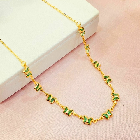 Choker borboleta - banhada a ouro 18k - comprar online