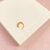 Piercing Fake zircônias - banhado a ouro 18k