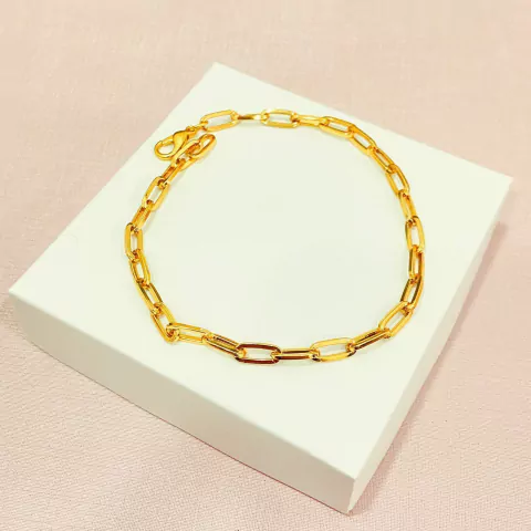 Pulseira elos cartier masculino 8598 - banhado a ouro 18k ALT