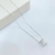 Colar letra cravejada - banhado a Prata 925 - comprar online