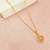 Colar circulo menino - banhado a ouro 18k C-b - comprar online