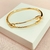 Bracelete alfinete - banhado a ouro 18k A-L - comprar online