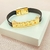 Bracelete courIno com ELOS - banhado a ouro 18k A-L - comprar online