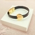 Bracelete courIno com coração - banhado a ouro 18k A-L - comprar online