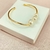 Bracelete com pérolas - banhado a ouro 18k - comprar online