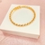 Bracelete bolinhas e zircônias - banhado a ouro 18k - comprar online