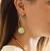 Brinco Esferas verde - banhado a ouro 18k A-L - comprar online