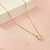 Colar zircônia ponto luz - banhado a ouro 18k - M - comprar online