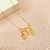 Colar meninos e zircônia - banhado a ouro 18k - M - comprar online