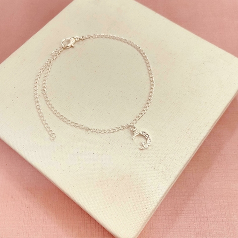 Pulseira lua - banhado a prata 925 - comprar online
