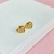 Brinco coração cravejado - banhado a ouro 18k - comprar online