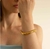 Bracelete onda orgânica - banhado a ouro 18k al - comprar online