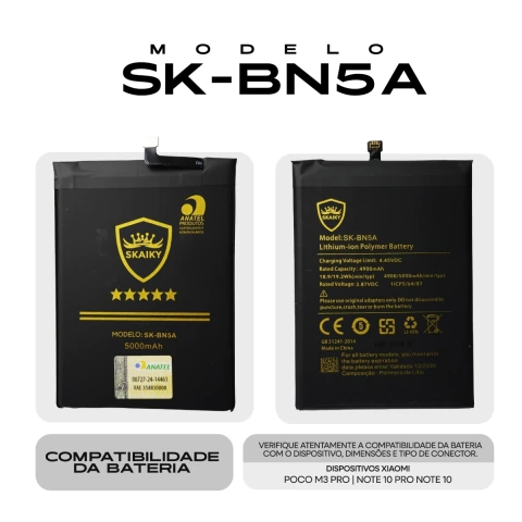 BATERIA XIAOMI BN5A POCO M3 PRO | NOTE 10 SKAIKY OFICIAL - comprar online